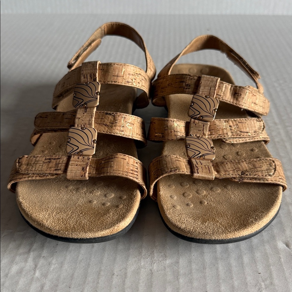 Vionic Amber Sandals In Tan Cork - Picture 7 of 11